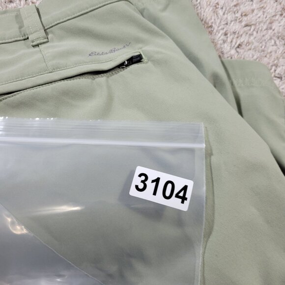 Eddie Bauer Shorts Mens 38 Green Chino Hiking Camp Stretch Outdoors - Picture 8 of 8